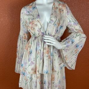 Floral Print Women's Intimate Robe.  C13